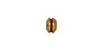 TierraCast Antique Gold (plated) Grooved Large Hole Bead 5x7mm