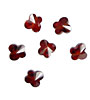 Garnet Faceted Butterfly 6x6mm