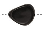 Tagua Nut Black Banana Chip 22-29x16-22mm