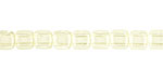 Czech Glass Jonquil 2-Hole Tile 6mm