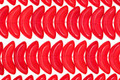 Czech Glass Siam Ruby Small Angel Wings 4x10mm