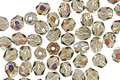 Czech Fire Polished Glass Black Diamond AB Round 4mm