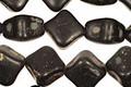 Czech Glass Blackboard (matte) Organic Diamond 10mm