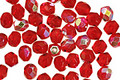 Czech Fire Polished Glass Ruby AB Round 4mm