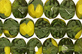 Czech Glass Chartreuse Quartz Fire Polished Rondelle 6x9mm