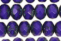 Czech Glass Cobalt Fire Polished Rondelle 6x9mm