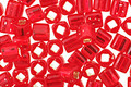 TOHO Ruby (with Silver Lining) Cube 4mm Seed Bead