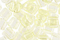 Czech Glass Jonquil 2-Hole Tile 6mm