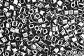 TOHO Metallic Hematite Cube 1.5mm Seed Bead