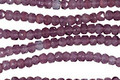 Czech Glass Lilac Fire Polished Rondelle 2x3mm