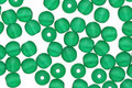 Czech Glass Matte Green Emerald Round 4mm