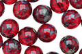 Czech Glass Ruby Picasso Round 8mm