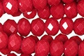 Burgundy Crystal Faceted Rondelle 8mm