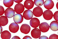Czech Glass Matte Garnet AB Round 6mm