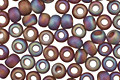 TOHO Transparent Rainbow Frosted Amethyst Round 8/0 Seed Bead