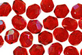 Czech Fire Polished Glass Ruby AB Round 6mm