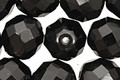 Czech Fire Polished Glass Jet Round 12mm