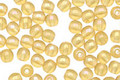 Czech Glass Luster Iris Light Topaz Round 4mm