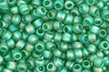 TOHO Transparent Rainbow Frosted Dark Peridot Round 11/0 Seed Bead