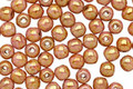 Czech Glass Luster Opaque Rose/Gold Topaz Round 4mm