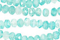 Czech Glass Diamond Aquamarine Fire Polished Rondelle 4x5mm