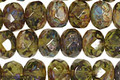 Czech Glass Everglades Fire Polished Rondelle 6x9mm