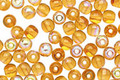 Czech Glass Dark Topaz AB Round 4mm