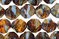 Czech Glass Blueberry Muffin Chandelier Cut 8mm