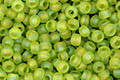 TOHO Transparent Rainbow Frosted Lime Green Round 11/0 Seed Bead