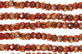 Czech Glass Harvest Picasso Fire Polished Rondelle 2x3mm