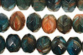 Czech Glass Deep Marina Fire Polished Rondelle 6x9mm