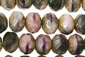 Czech Glass Grape Vine Fire Polished Rondelle 6x9mm