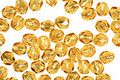 Czech Fire Polished Glass Silver Lined Topaz Round 4mm