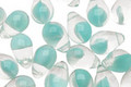 Czech Glass Crystal/Mint Julep Teardrop 6x9mm