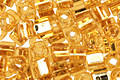 TOHO Light Topaz (with Silver Lining) Cube 3mm Seed Bead