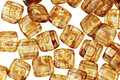 Czech Glass Picasso Crystal 2-Hole Tile 6mm