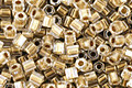 TOHO Crystal (with Gold Lining) Hex 11/0 Seed Bead
