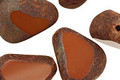 Czech Glass Umber Stone Picasso Chunky Table Cut Nugget 19x16mm
