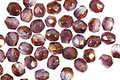 Czech Fire Polished Glass Luster Amethyst/Crystal Round 3mm