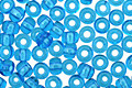 TOHO Transparent Dark Aquamarine Round 8/0 Seed Bead