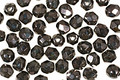 Czech Fire Polished Glass Gunmetal Round 4mm