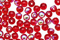 Czech Glass Siam Ruby AB Round 4mm