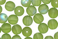 Czech Glass Matte Olivine AB Round 6mm
