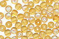 Czech Glass Medium Topaz AB Round 4mm