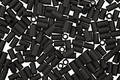 TOHO Opaque Frosted Jet Bugle #1 Seed Bead