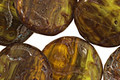 Czech Glass Citrus Zest Groovy Coin 20mm