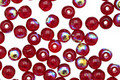 Czech Glass Ruby AB Round 4mm