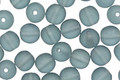 Czech Glass Matte Montana Blue Round 6mm