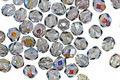 Czech Fire Polished Glass Montana Blue AB Round 4mm