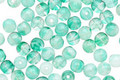 Czech Glass Green/White Round 4mm